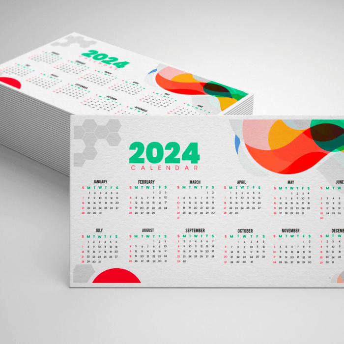 Geometric Spectrum Pocket Calendar 2024