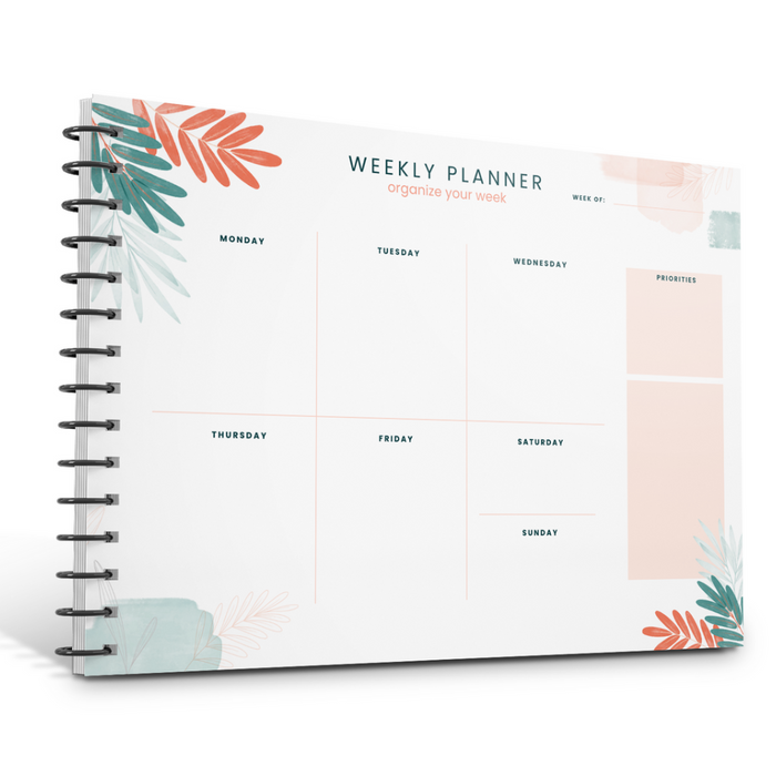 Nature theme weekly planner