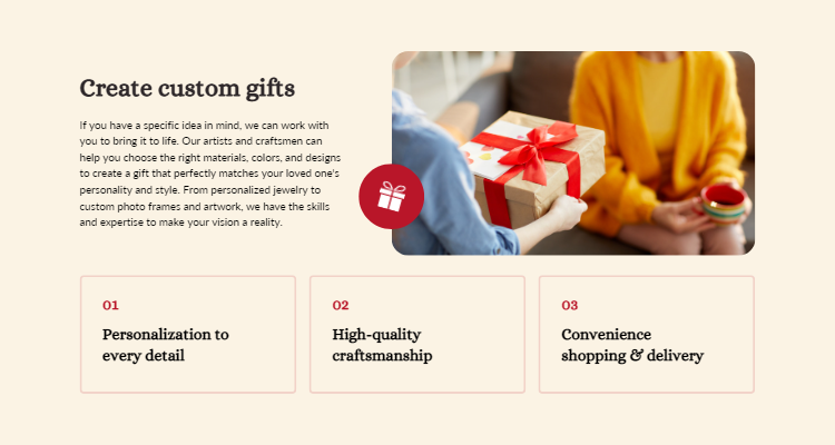 Create custom gifts at Dudus Online