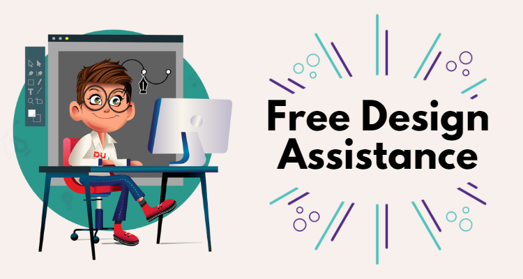 Get free design assistance from Dudus Online's team of artists