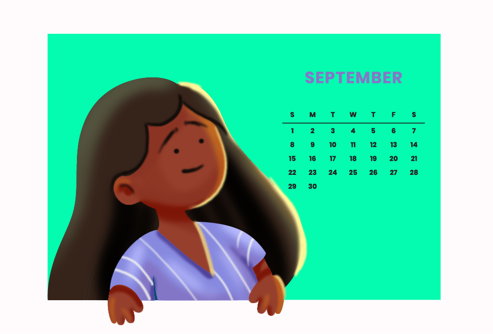 Happy me desk calendar