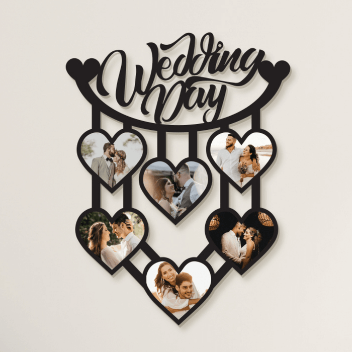 Love Story Heart Cluster Wedding Photo Frame