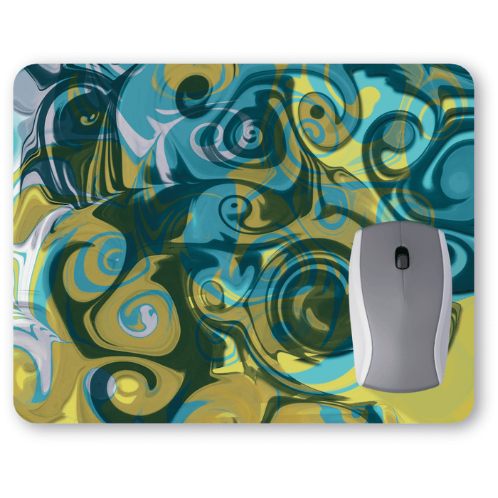 Colorful twirl mousepad by Tantillaa