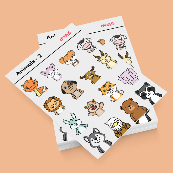 Animals sticker sheet - 2