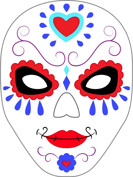 Day of the dead mask - Dudus Online