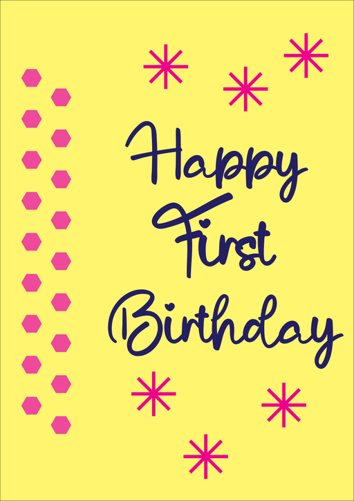 Dotted themed birthday card - Dudus Online