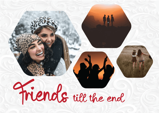 Friends till the end collage photo frames - Dudus Online