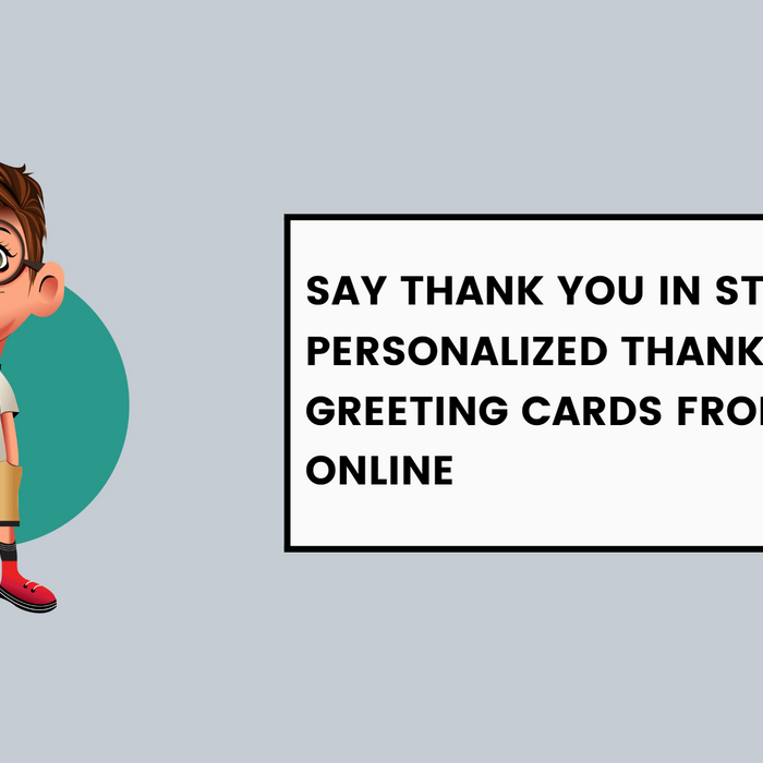 Say Thank You In Style With Personalized Thank You Greeting Cards From Dudus Online