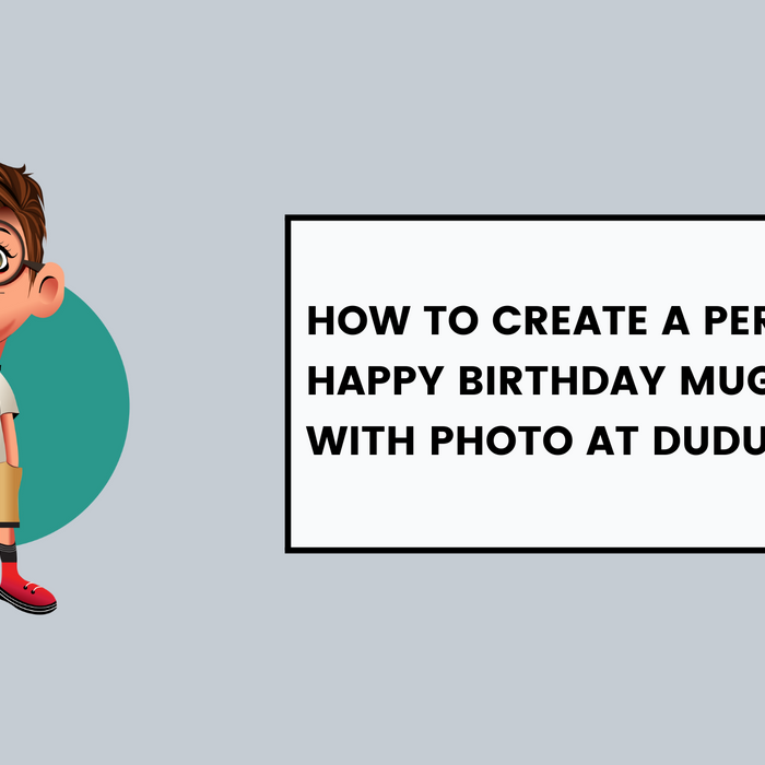 How to Create a Personalized Happy Birthday Mug Design with Photo at Dudus Online