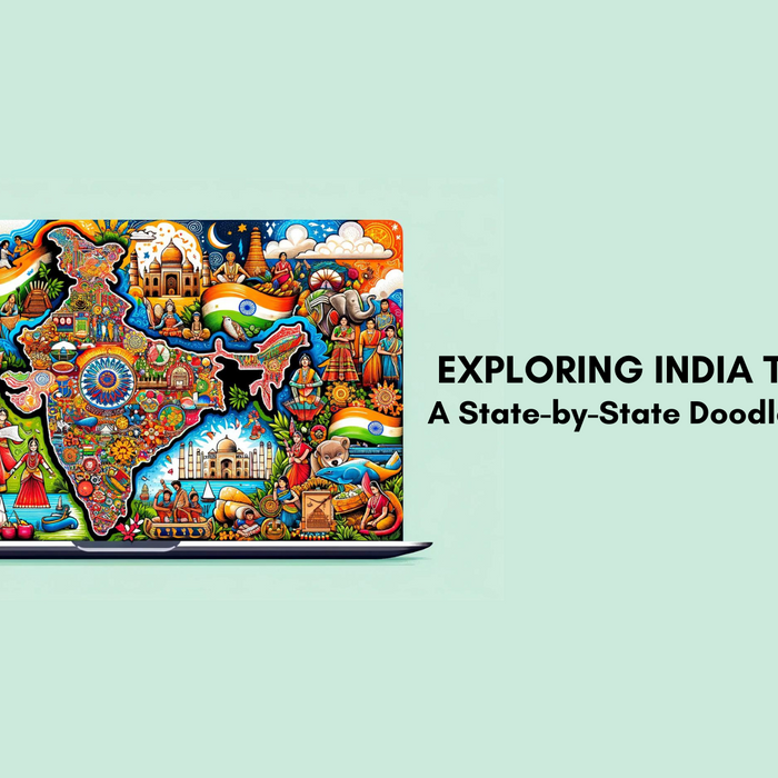 Exploring India Through Art: A State-by-State Doodle Map Collection