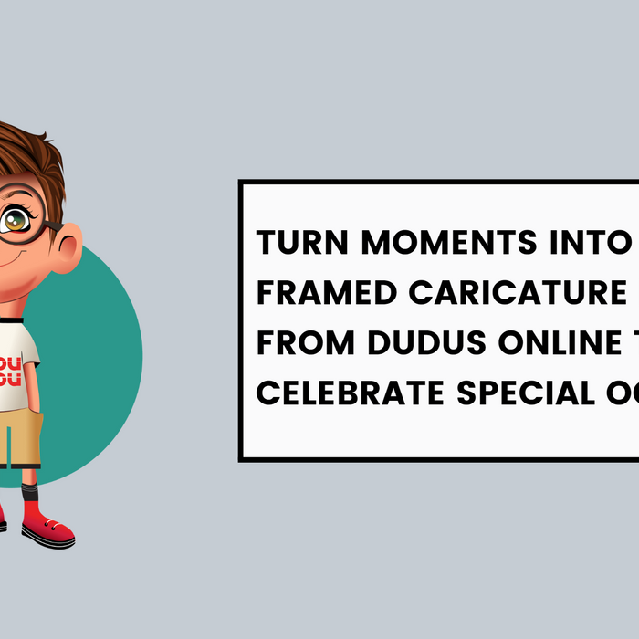 Turn Moments Into Art: Framed Caricature Portrait From Dudus Online To Celebrate Special Occasions