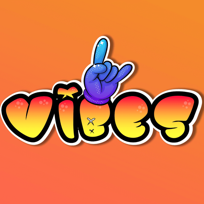 Vibes Word Sticker