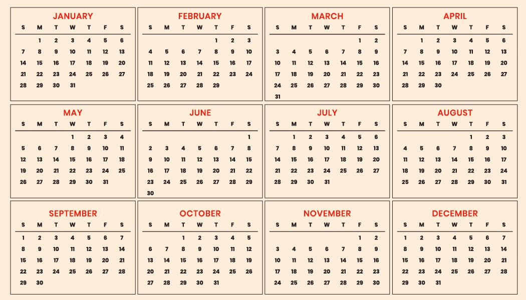 2024 Free Spirit Pocket Calendar