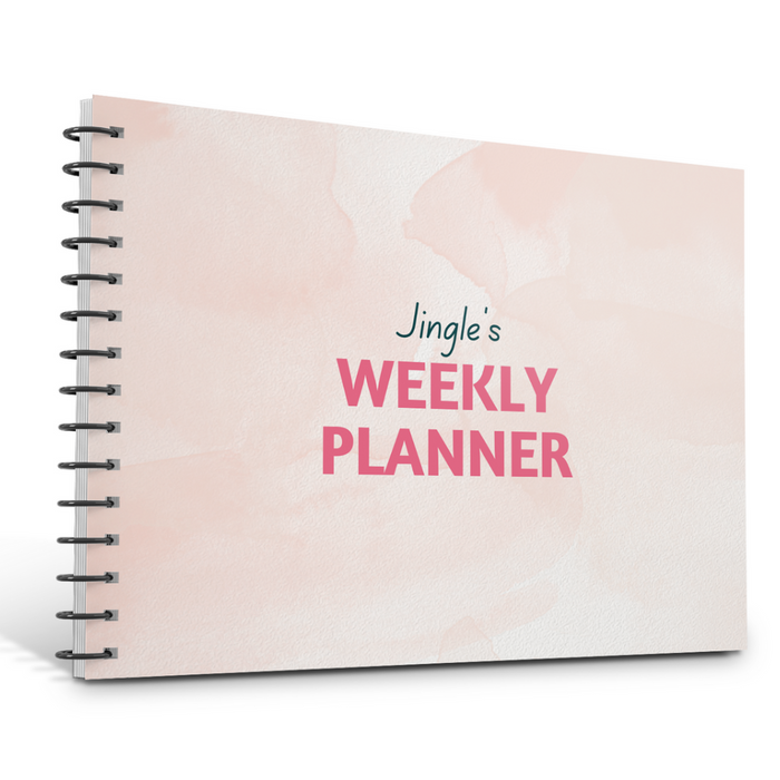Flowing colors theme weekly planner