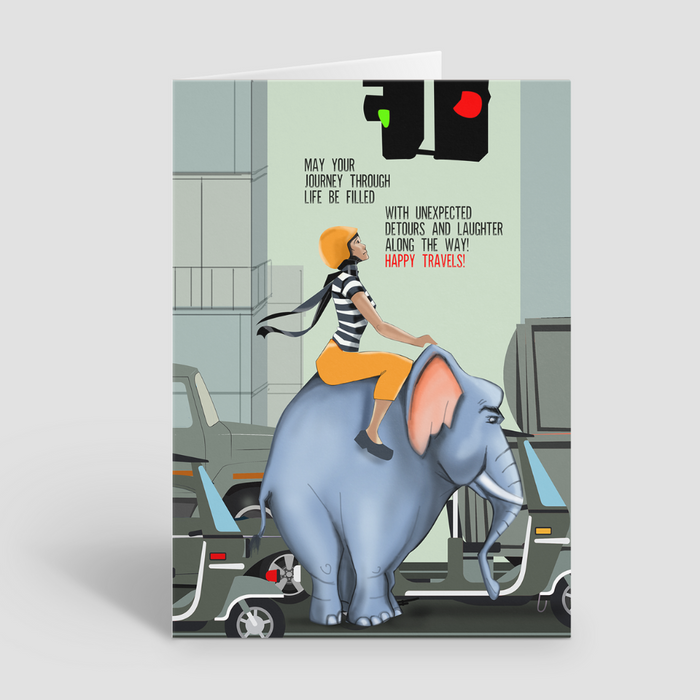 Life's Journey - Adventure and Laughter Spoof Greeting Card