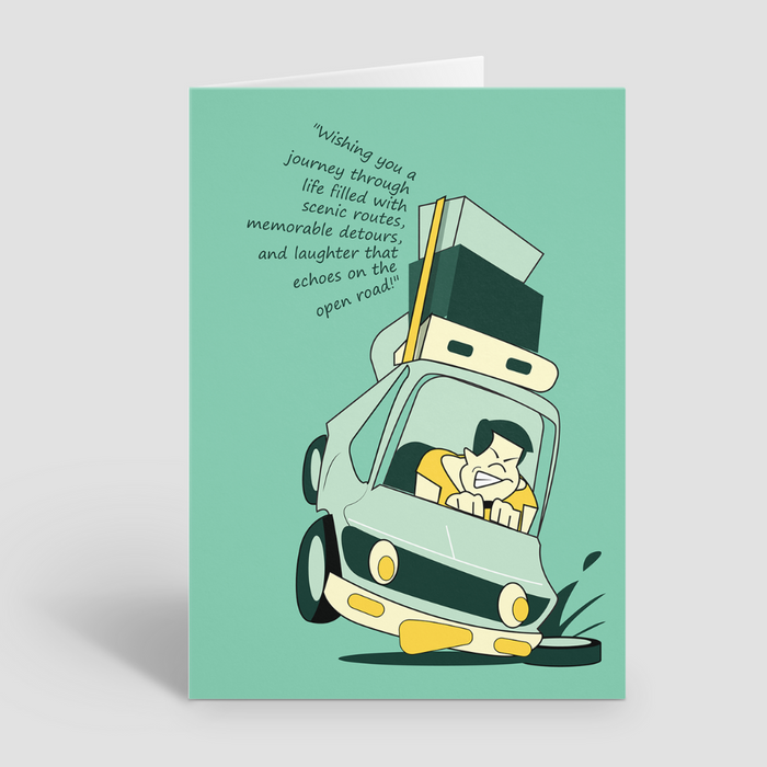 Scenic Routes Spoof Greeting Card