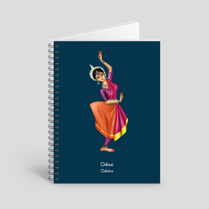 Odissi dance theme notebook