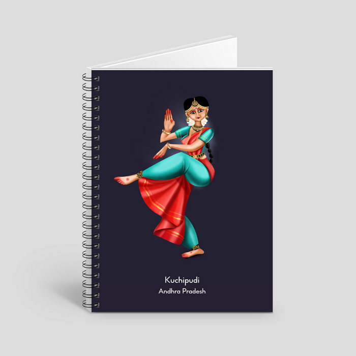 Kuchipudi dance theme notebook