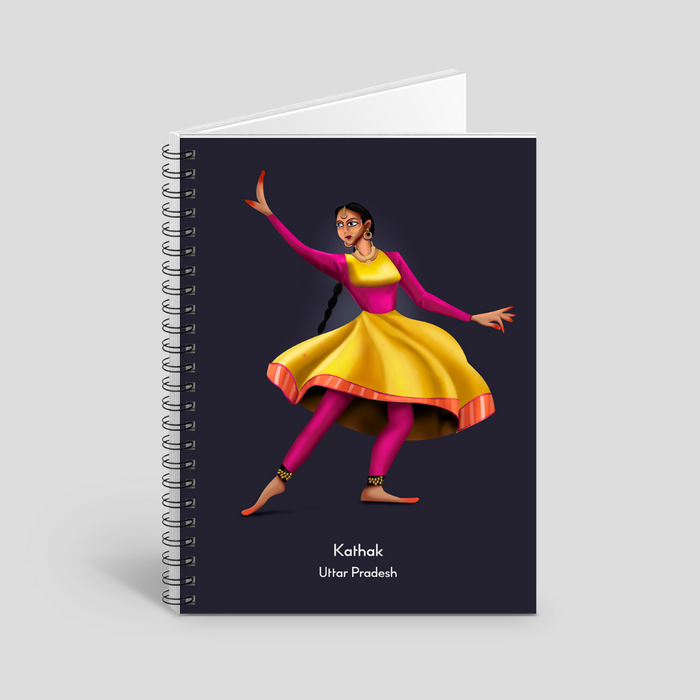 Kathak dance theme notebook