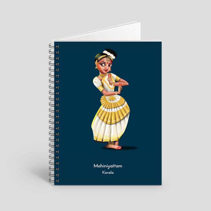 Mohiniyattam dance theme notebook
