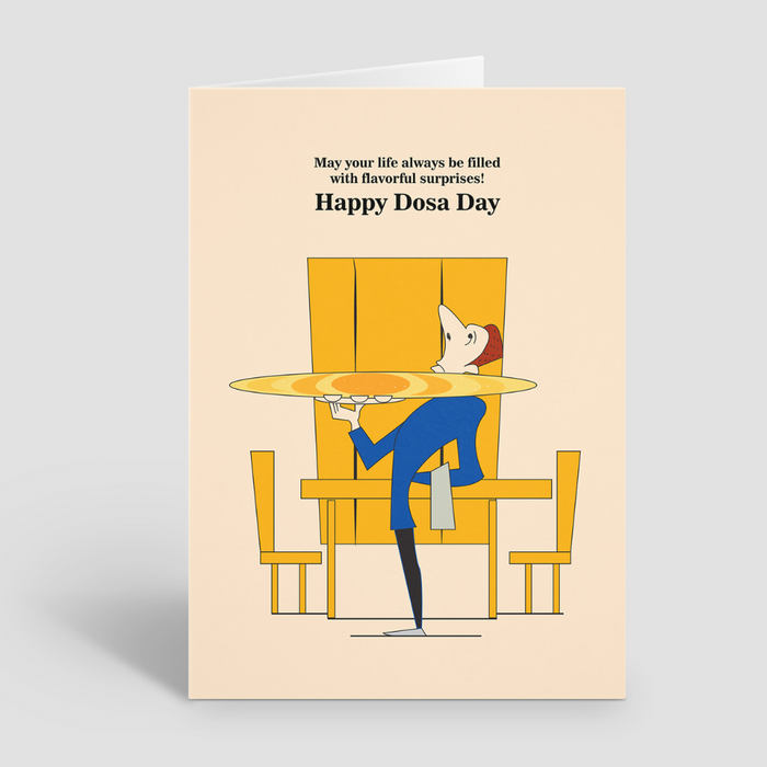 Happy Dosa Day Spoof Greeting Card