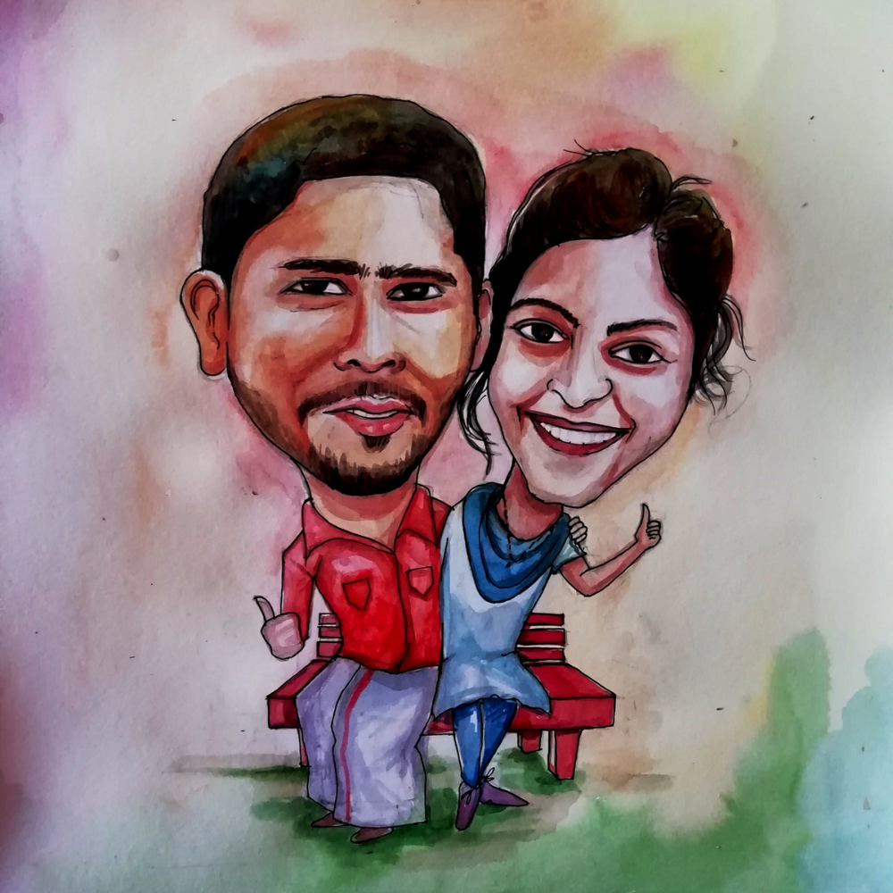 Shop custom caricatures gift for your loved ones this Valentines day.