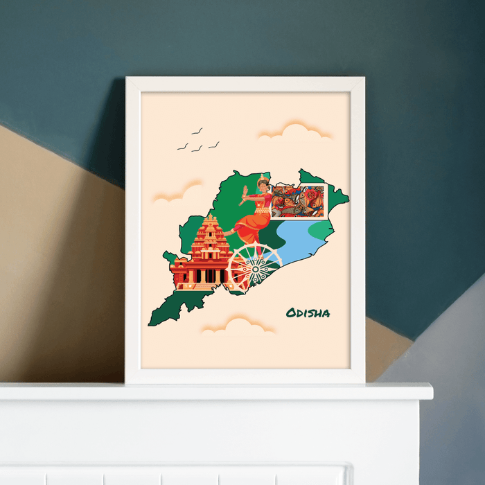 Odisha map frame