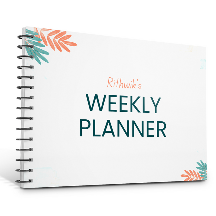 Nature theme weekly planner