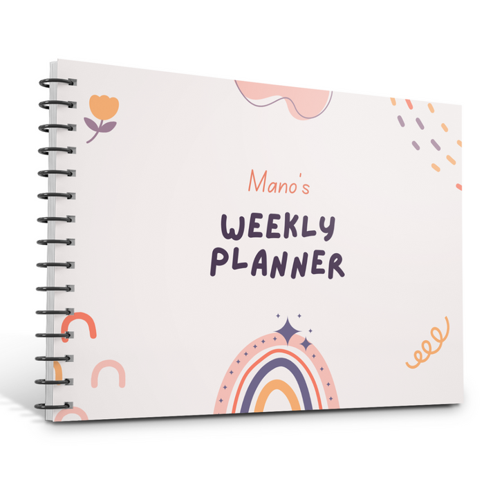 Playful theme weekly planner