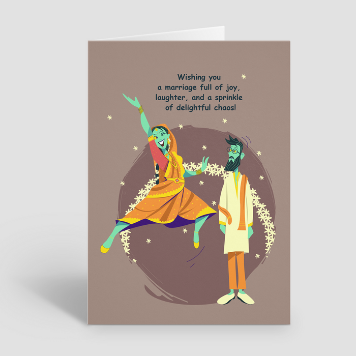 Joyful Marriage Wishes Spoof Greeting Card