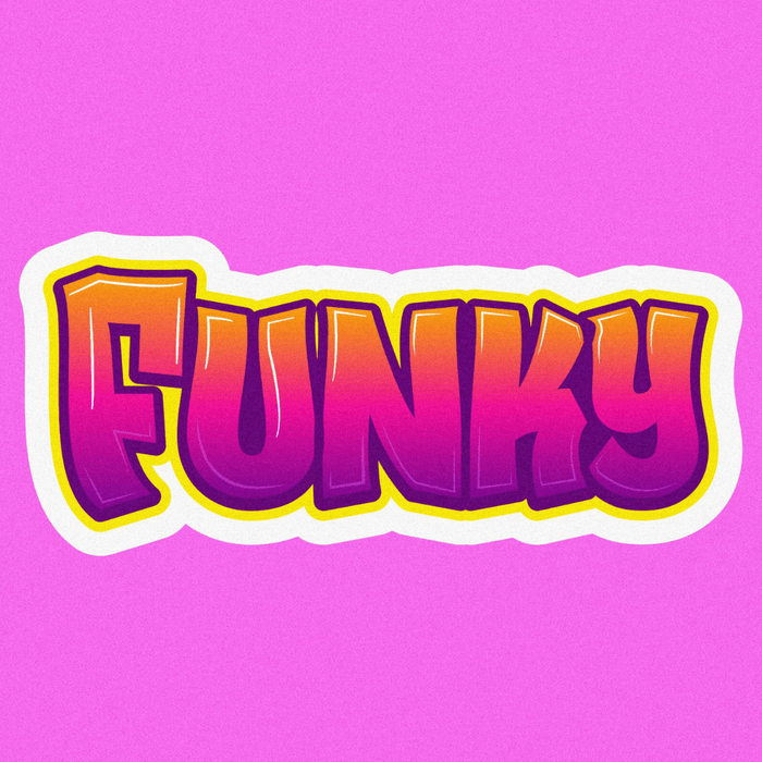 Funky Word Sticker