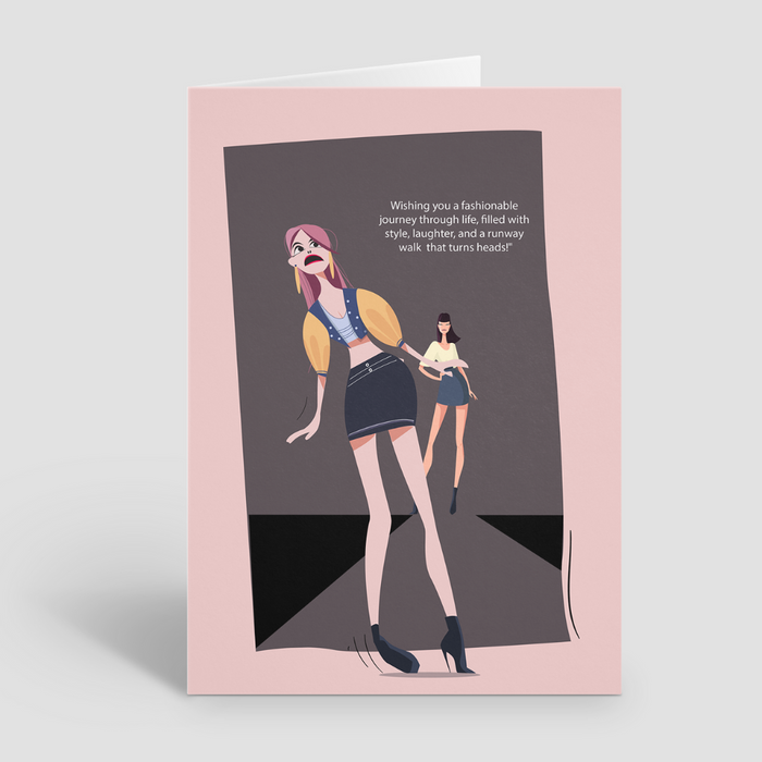 Fashionable Journey Greeting Card