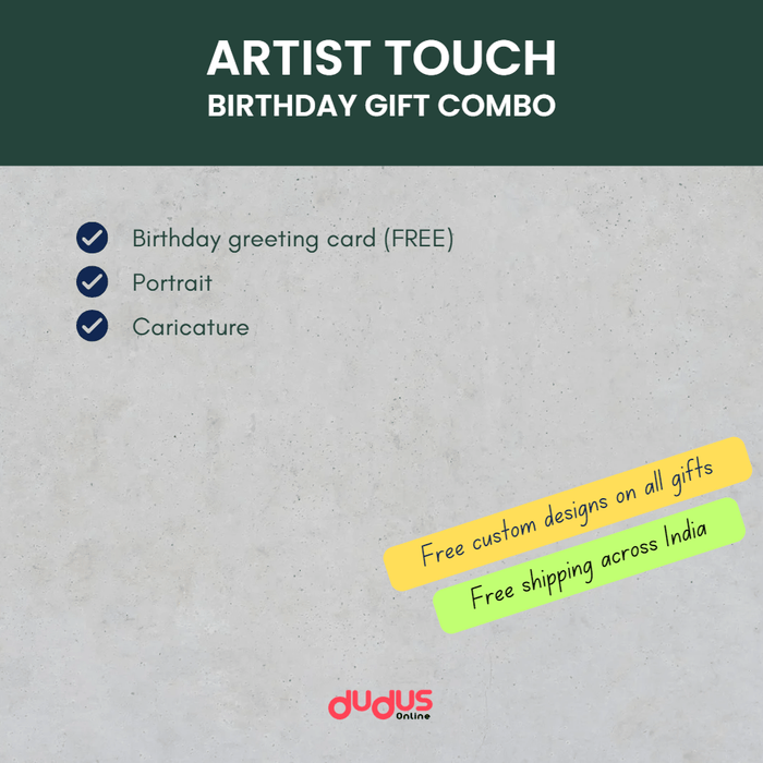 Artists touch birthday gift combo
