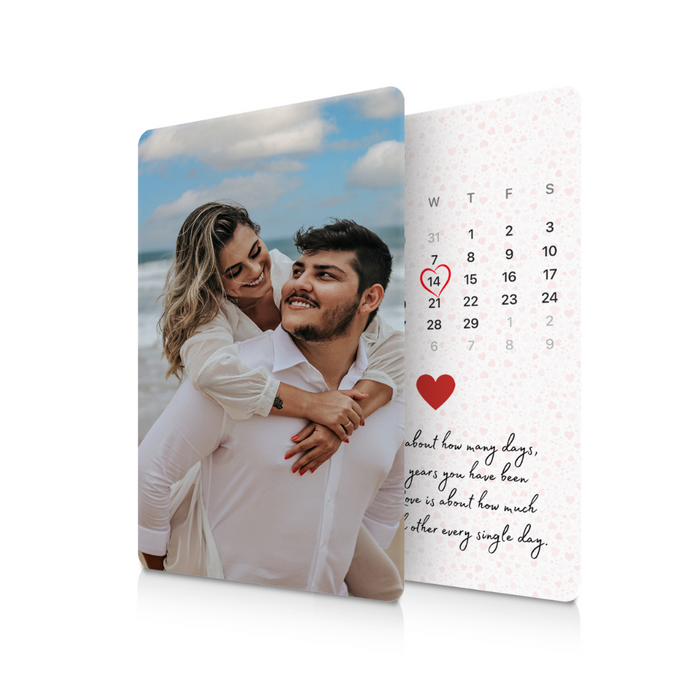 Love in Time Calendar Wallet Card