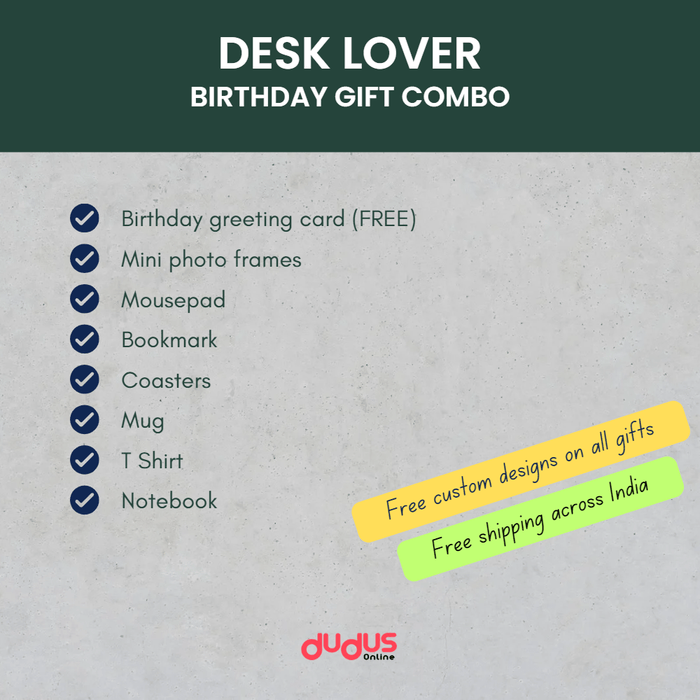 Desk lover birthday gift combo