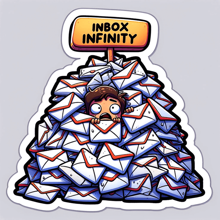 Email Overload sticker