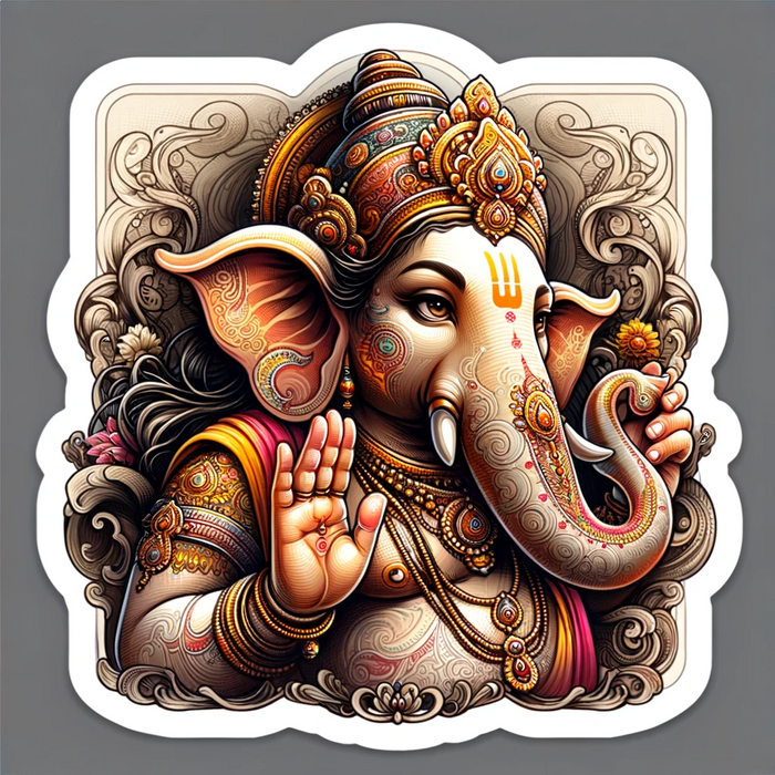 Ganesha Art sticker