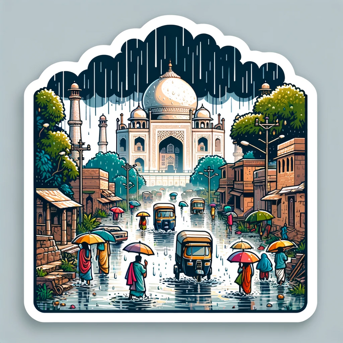 Indian Monsoon Magic sticker