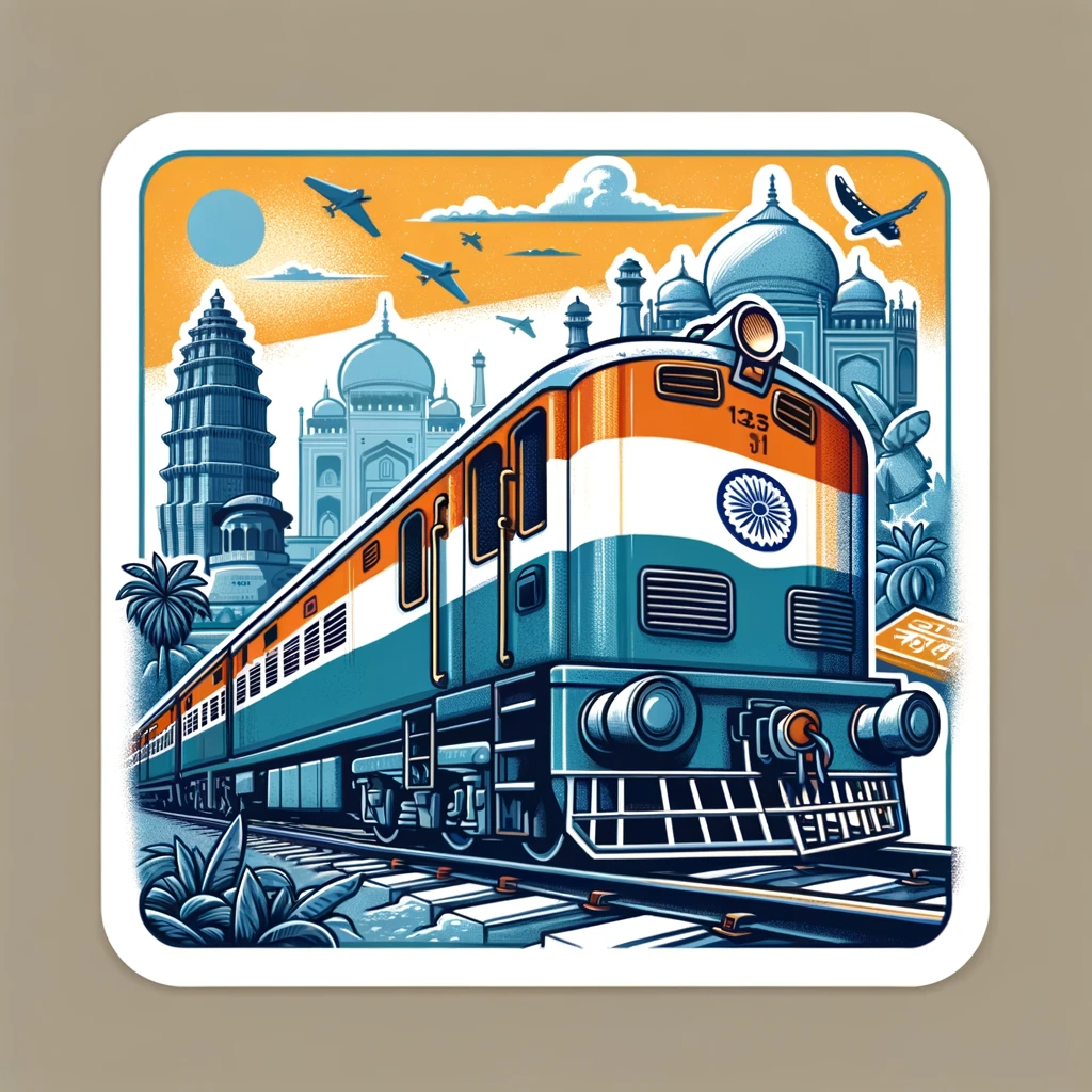 Indian Railways Sticker - Journey Through India's Iconic Rail Network |  Dudus Online