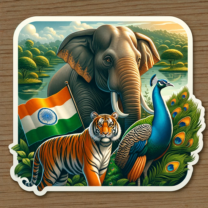 Indian Wildlife sticker