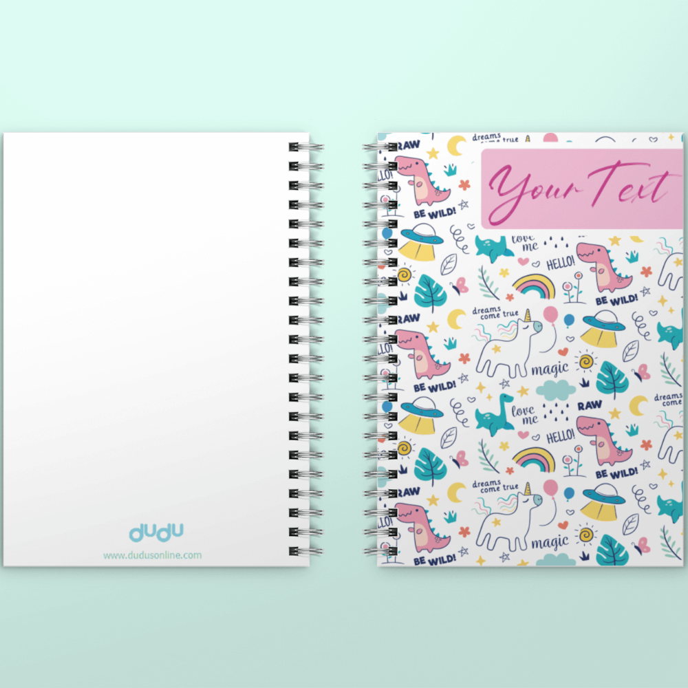 Personalized kids notebook at Dudus Online
