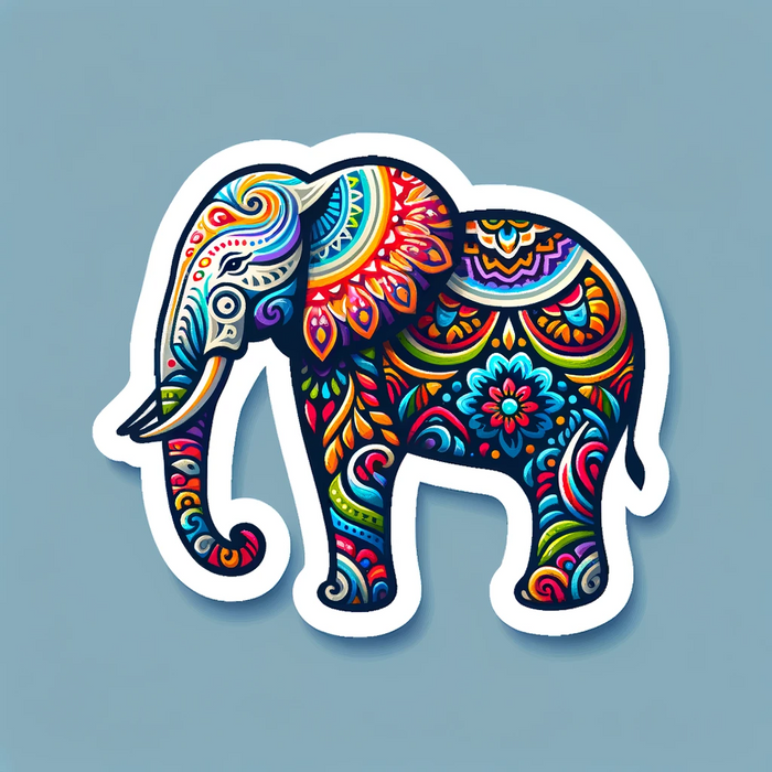Majestic elephant sticker