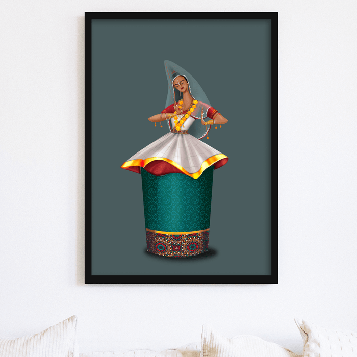 Manipuri dance frame