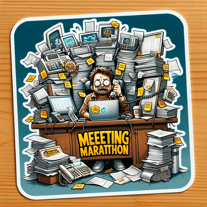 Meeting Marathon sticker
