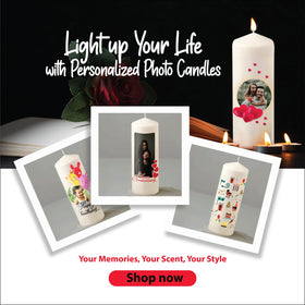 Unique photo candles