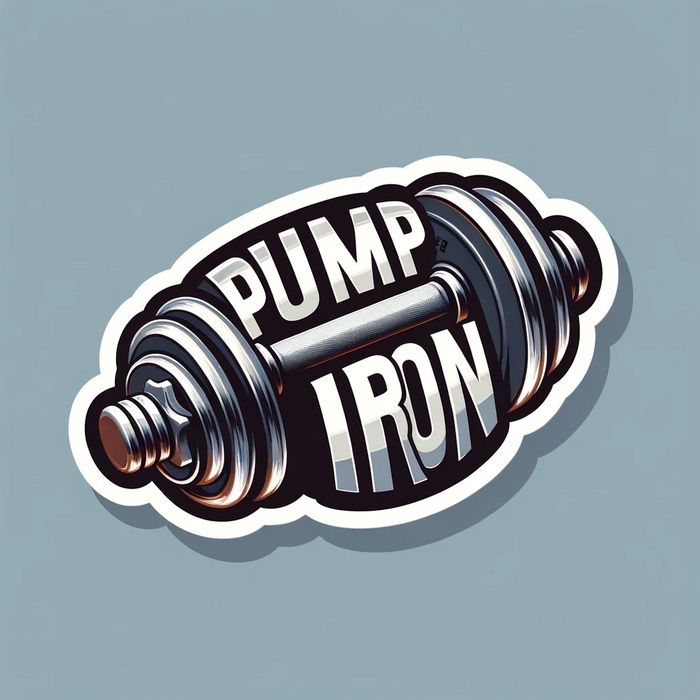 Pump Iron sticker