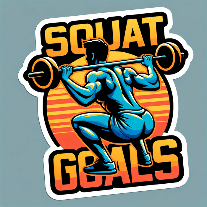 Squat Goals sticker