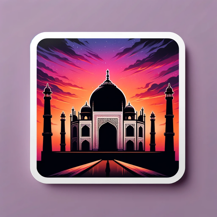 Taj Mahal Silhouette sticker