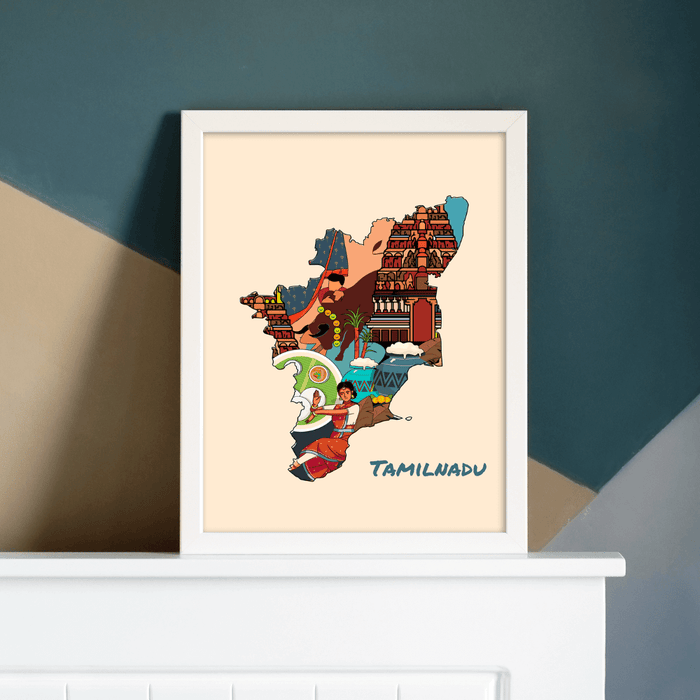 Tamil Nadu map frame
