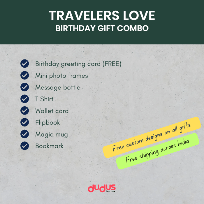 Travelers love birthday gift combo